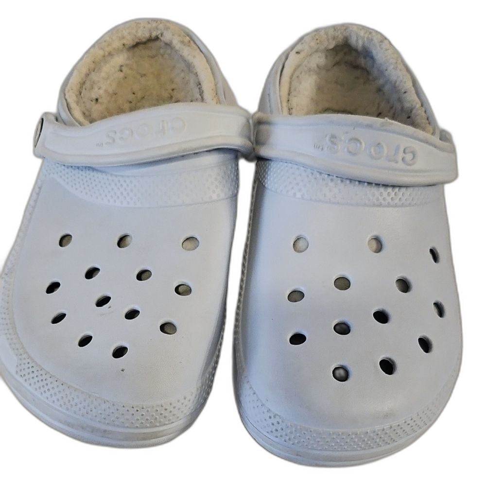 CROCS Blue Mules with Signature Perforated Design - Picture 3 of 7